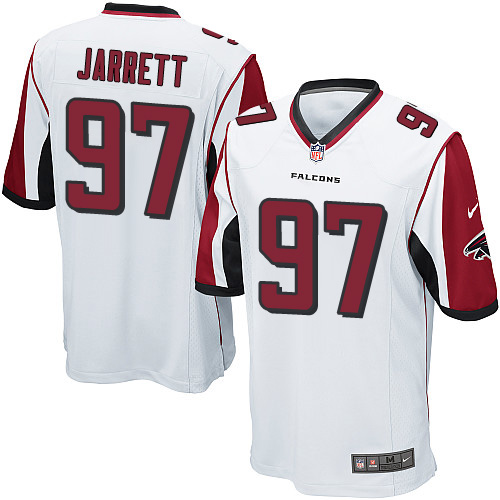 Men's Game Grady Jarrett Nike Jersey White Road - #97 NFL Atlanta Falcons